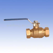 Lead free brass copper water ball valves with compression ends